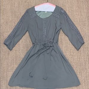 Sage Green Crochet dress